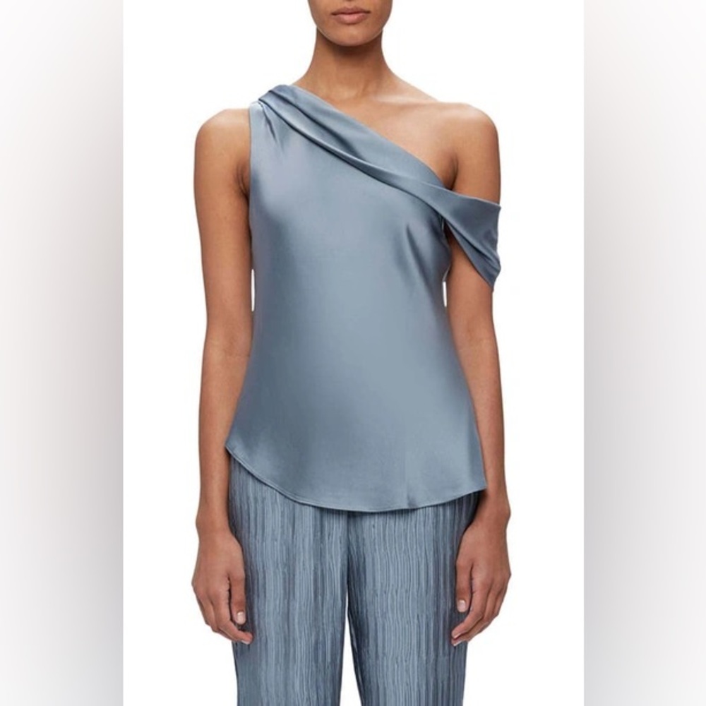 Lexy Classic Woven Draped One Shoulder Top